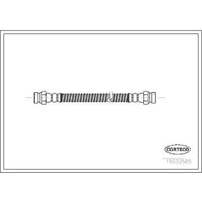 Afbeelding van CORTECO 19033585 Remslang Achteras 280 HYUNDAI: Getz