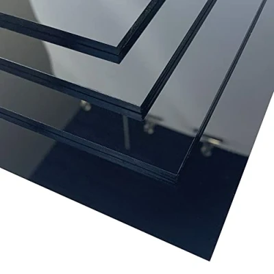 Afbeelding van acrylplaat, kleur 3 mm, kunststof plaat, kleur, acrylglas, 40 x 50 cm, zwart, kunstglas, plaat op maat.