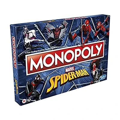 Afbeelding van Monopoly bordspel: Spiderman speel als een spinachtige held grappig spel voor kinderen vanaf 8 jaar