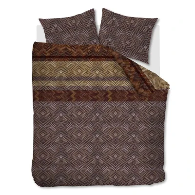 Afbeelding van Snoozing Ferry Dekbedovertrek Tweepersoons 200x200/220 cm Brown