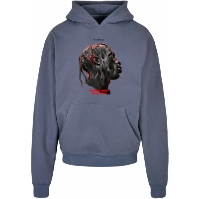 Afbeelding van Upscale by Mister Tee Flying HIGH Heavy Hoodie, Heren, Maat: XL, Vintageblue