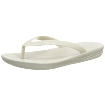 Afbeelding van Fitflop Iqushion Teenslippers parelmoer voor kinderen, uniseks zilver.