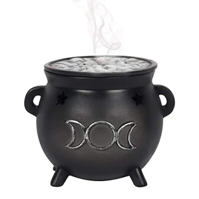 Afbeelding van Triple Moon Incense Cone Cauldron Burner (18/36)