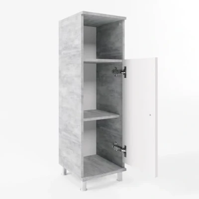 Afbeelding van Vicco Halfhoge kast Fynn, Beton/Beton, 30 x 95 cm