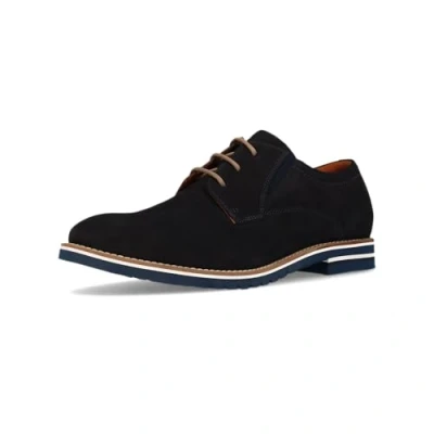 Afbeelding van Salamander Veterschoenen, Heren, Maat: 40, Dark blue Nubukleer