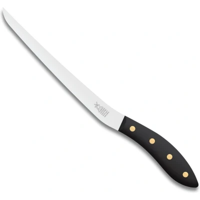 Afbeelding van Robert Herder Fileermes SeaKnives Edwin Vinke&#039;s Stijf RVS Lemmet 210 mm Heft POM Zwart