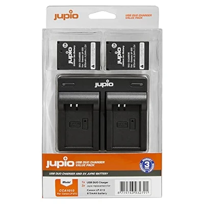 Afbeelding van Jupio Value Pack: 2x Battery LP E12 + USB Dual Charger