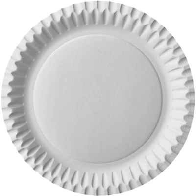Afbeelding van Starpak, Wegwerpservies, Kartonnen bord, rond, 230 mm, wit, 100s (100 x)