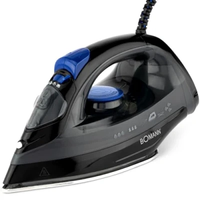 Image de Fer à repasser vapeur avec 7 fonctions 1800W Bomann DB 6003 CB Noir/Bleu