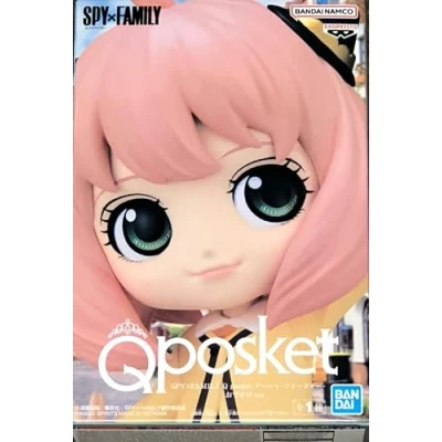 Afbeelding van Banpresto Figuur Q Posket Anya Forger SpyxFamily, Going out Ver. 13 cm BP88470, meerkleurig