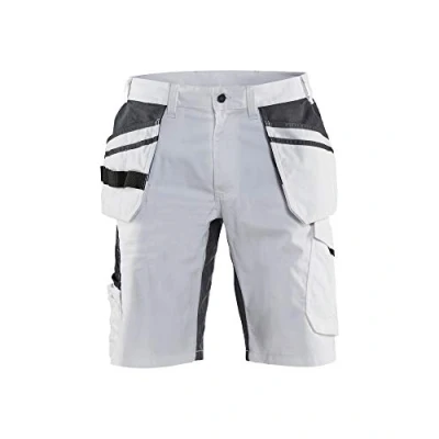 Afbeelding van Blaklader Schildersshort met stretch 1099 1330 Wit/Donkergrijs C52