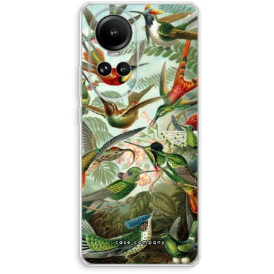 Afbeelding van Case Company® hoesje geschikt voor Oppo Reno 10 Haeckel Trochilidae Soft Cover Telefoonhoesje Bescherming aan alle Kanten en Schermrand