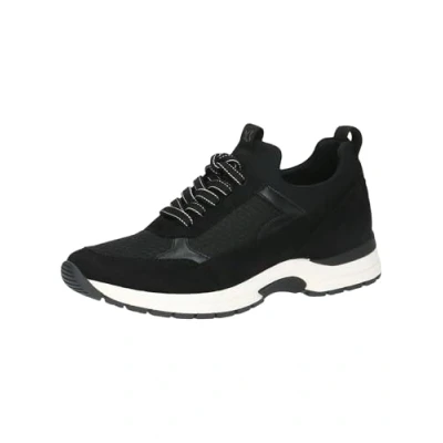 Afbeelding van CAPRICE Damen Sneaker flach mit Schnürsenkeln Low Top, Schwarz (Black Comb), 37 EU