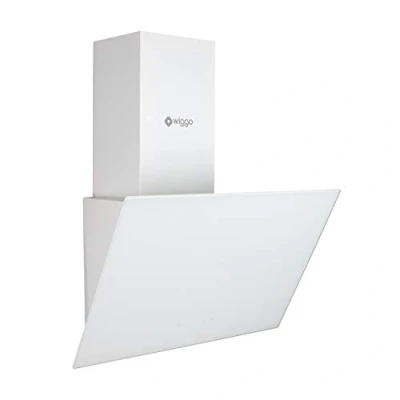 Afbeelding van Wiggo WE E613G(W) Schuine Afzuigkap 60cm Wit Glas