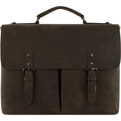 Afbeelding van bugatti LUCA WITH FLAP Aktetas, Heren, Maat: One Size, Braun