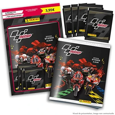 Afbeelding van Panini 004537SPCFGD MOTO GP Stickers 4 hoezen + gratis album