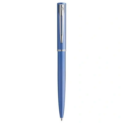 Image de WATERMAN Allure Stylo bille laque bleue satinée recharge encre pointe moyenne Coffret cadeau