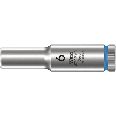 Afbeelding van Wera 05004503001 Hand en Machinedop 1/4&quot; 6 x 9,2 50mm 8790 HMA Deep
