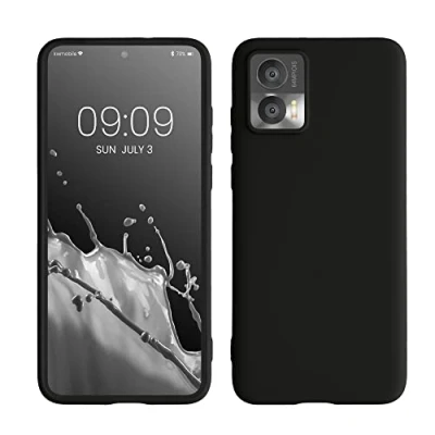 Afbeelding van kwmobile telefoonhoesje geschikt voor Motorola Edge 30 Neo Hoesje smartphone Back cover in mat zwart