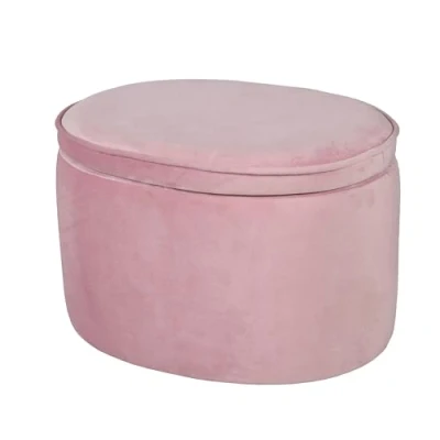 Afbeelding van Roba Poef Lil Sofa Junior 33 X 42 27 Cm Fluweel Roze