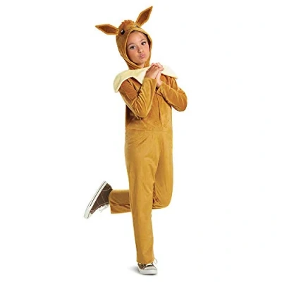Afbeelding van Disguise Eevee Jumpsuit Met Capuchon Klassiek Peuter Geel 4 6 Years
