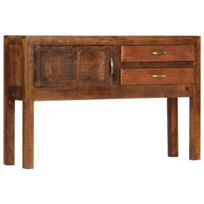 Afbeelding van Dressoir 118x30x75 cm massief mangohout