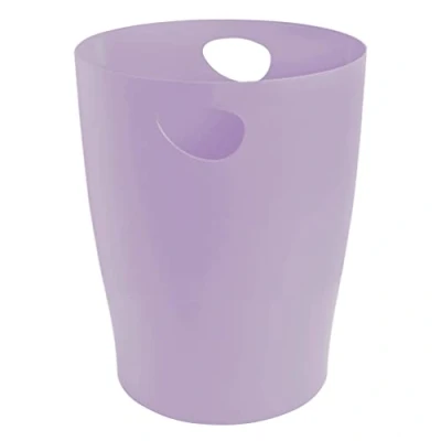 Afbeelding van Exacompta Ref. 45364D 1 prullenbak ECOBIN met handgrepen Volume 15 liter, geschikt voor kantoor en thuiskantoor Afmetingen 26,3 x 33,5 cm kleur paars