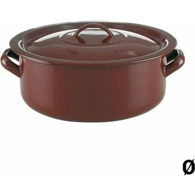 Afbeelding van Casserolepan met deksel Quid Classic Bruin Geëmailleerd Staal Afmetingen 30 cm