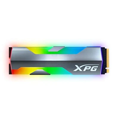 Afbeelding van ADATA XPG SPECTRIX S20G 1TB PCIe Gen3x4 interne M.2 2280 SSD&#039;s RGB design met R/W 2500/1800 snelheden ter verbetering van je gaming prestaties, zilver,