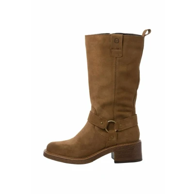 Afbeelding van Tamaris Enkellaarsjes met plateauzool, Dames, Maat: 37, Camel Schoenen