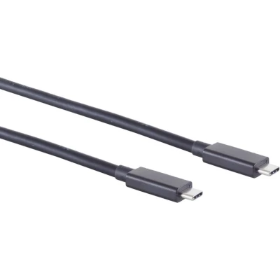 Afbeelding van USB C naar kabel USB4 (tot 20 Gbit/s) PD tot 100W video 4K 60Hz / zwart 2 meter