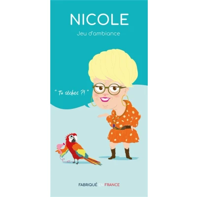 Afbeelding van Nicole Gezelschapsspel familie en vrienden perfect voor de stemming lachen gegarandeerd 3 tot 12 spelers gemaakt in Frankrijk
