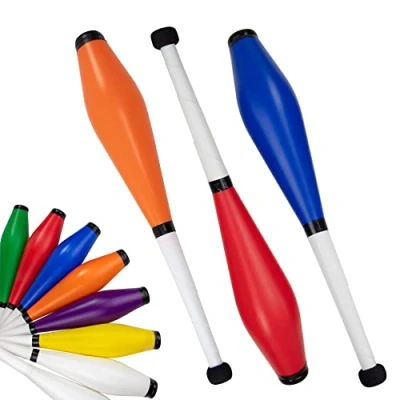 Afbeelding van Juggle Dream Trainer Street Juggling Club Set van 3 jongleerclubs voor beginners en gevorderden (blauw, oranje, rood)