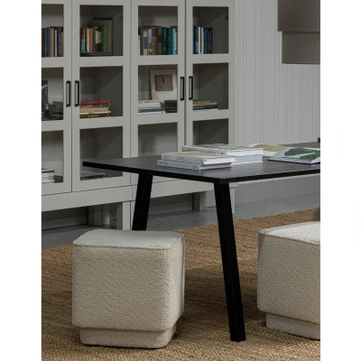 Afbeelding van Eettafel combi tablo 180 x 90 cm blacknight