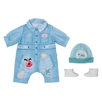 Afbeelding van BABY born Deluxe Jeans Overall Poppenkleding 43 cm