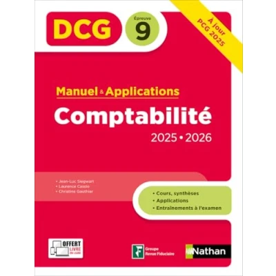 Afbeelding van COMPTABILITE DCG EPREUVE 9 MANUEL ET APPLICATIONS 2025 2026