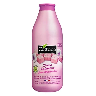 Afbeelding van Cottage Douche/Bain Milk, Vochtinbrengende Marshmallow, 97% ingrediënten van natuurlijke oorsprong, 1 stuk, 750 ml