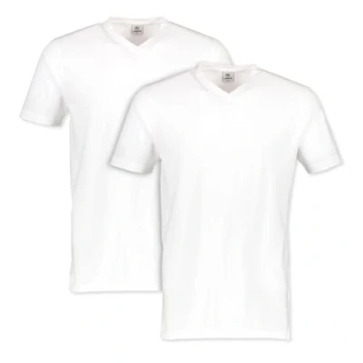 Afbeelding van Lerros T Shirt Doppelpack V Neck 2003115 100 Mannen Maat M