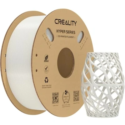Afbeelding van Creality Hyper PETG filament 1,75 mm voor 3D printers, printerfilament, hoge snelheid, 300 mm/s, wit