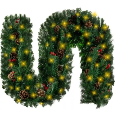 Afbeelding van Ruhhy Kerstboomgarland 2.7m met LED lampjes 22322