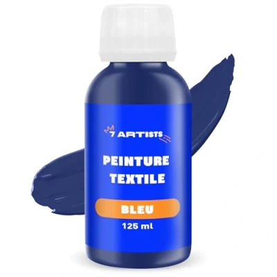Afbeelding van 7 Artists Textielverf blauw 125 ml Stofverf Kleur voor kleding Permanente