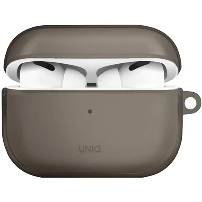 Afbeelding van Uniq Hoesje Geschikt voor AirPods Pro 2 Glase Case zwart