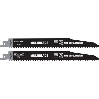 Afbeelding van Multiblade Reciprozaagblad BIM MBR910DF Hout &amp; Metaal 255mm (2 stuks)