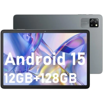 Image de Blackview tablette Android 15 Tab60 WiFi 10&quot;, 12 Go (4+8) RAM + 128 de ROM (2 To TF), jeu Octa Core 6,1280 x 800 HD, batterie 5100 mAh, Widevine L1 type C, double caméra, Face ID