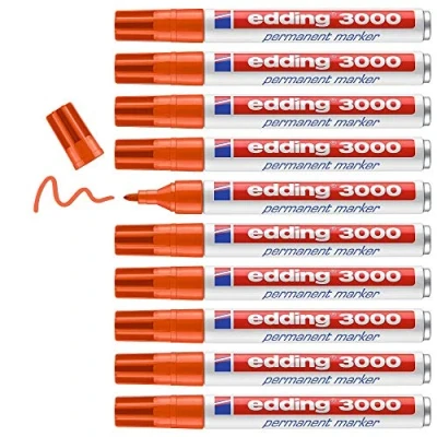 Afbeelding van Viltstift edding 3000 rond 1.5 3mm oranje