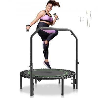 Image de VEVOR Mini trampoline pliable fitness rebounder 1027 mm avec poignée pour adulte