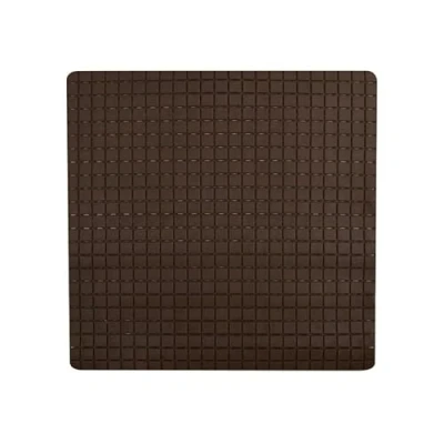 Afbeelding van MSV Douche/bad anti slip mat badkamer rubber bruin 54 x cm met zuignappen