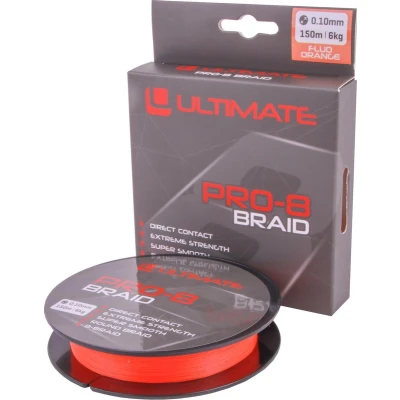 Afbeelding van Ultimate Pro 8 Braid 0.14mm 8kg 150m Fluo Orange Gevlochten lijn