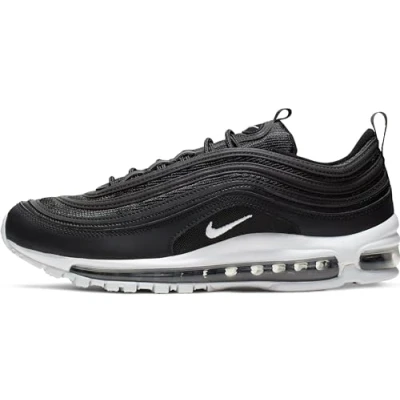 Afbeelding van Nike Sportswear AIR MAX 97 Sneakers laag, Heren, Maat: 40, Black/white Imitatieleer/ textiel