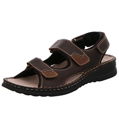 Afbeelding van Rohde Augsburg 5888 72 heren leren sandalen, mokkabruin